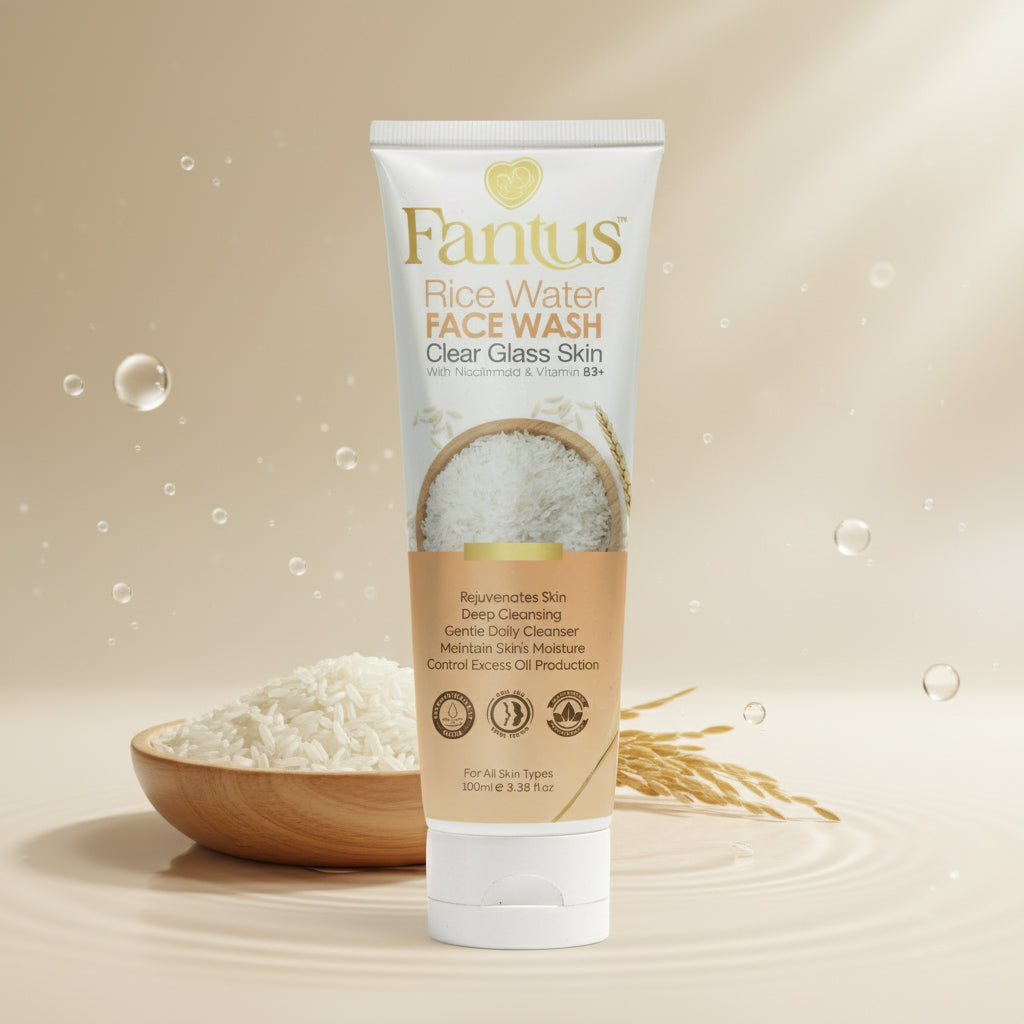 Fantus Care Clear Glass Skin Rice Face Wash